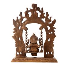 Brass Lord Ganesha Sitting on Swing