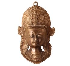 Brass Guanyin Kwanon Goddess Plate for Wall Hanging