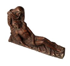 Brass Pieta Plate for Wall Hanging