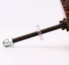 Brown Wooden Round Dresser Knobs