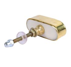 Grey and White Stone Dresser Knobs