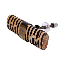 Black and Brown Rattan Cabinet Knobs