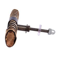 Black and Brown Rattan Cabinet Knobs