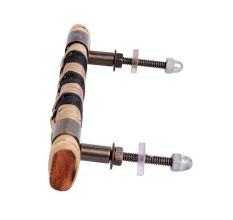 Black and Brown Rattan Drawer Handles (5 Inch)