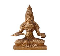 Handmade Brass Statue Of Ma Annapurna Devi