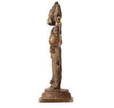 Brass Metal Staue Of Panchmukhi Lord Hanuman Statue