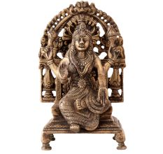 Brass Goddess Carving Structure With Arch
