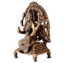 Brass Goddess Carving Structure With Arch
