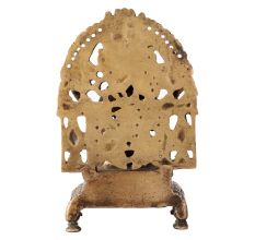 Brass Goddess Carving Structure With Arch