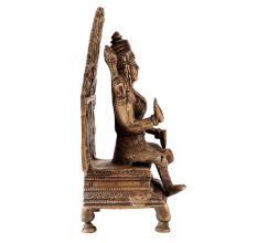 Brass Goddess Carving Structure With Arch