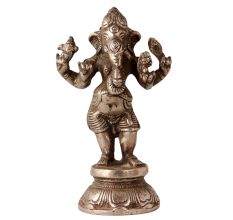 Handmade Brass Statue Of Standing Lord Ganesha