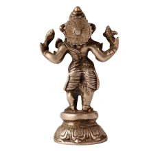 Handmade Brass Statue Of Standing Lord Ganesha
