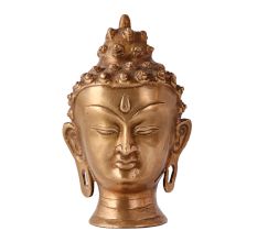 Brass Buddha Head Statue For Decoration