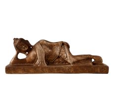Brass reclining Buddha Statue For Gifting