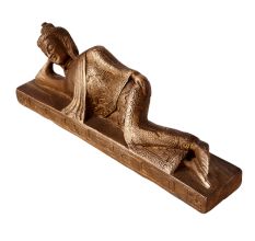 Brass reclining Buddha Statue For Gifting