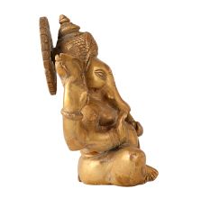 Lord Ganesha Brass Statue Deco Work