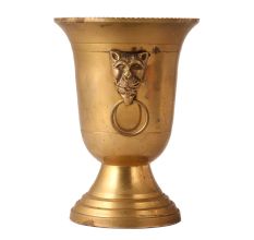Handmade Brass Flower Pot for Decor