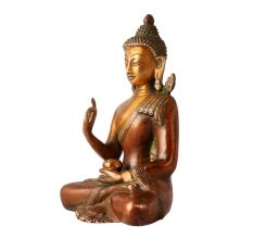 Handmade Seated Buddha Statue for Decor