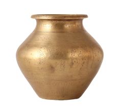 Traditional Antique Brass Pot or Lota