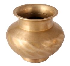 Antique Brass Lota or Water Pot for Puja