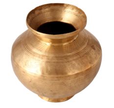 Handcrafted Brass Lota or Water Pot for Rituals