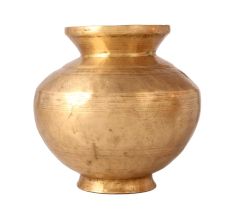 Handcrafted Brass Lota or Water Pot for Rituals