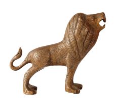 Brass Lion Statue for Home Decoration