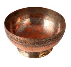 Traditional Copper Bowl in Islamic Art