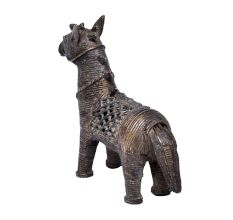 Brass Dhokra Horse Statue From Orissa