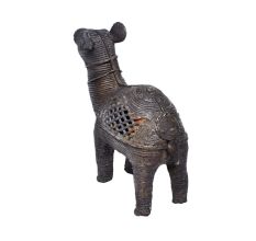 Brass Dhokra Royal Camel Statue