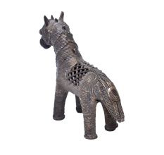 Brass Dhokra Horse Animal Statue