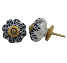 Black Leaf Dresser Knob