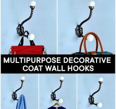Solid White Ceramic Iron Coat Hanger