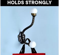 Solid White Ceramic Iron Coat Hanger