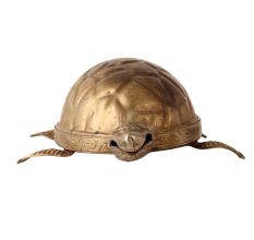 Carved Brass Tortoise Statue