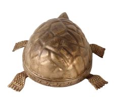 Carved Brass Tortoise Statue