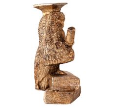 Brasss Wise Owl Staue with Diploma And Books