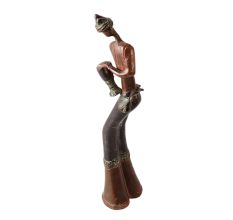 Jazz Band Drummer Brass Statue