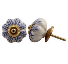 Purple Leaf Dresser Knob
