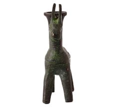Brass Dhokra Horse With Candle Stand
