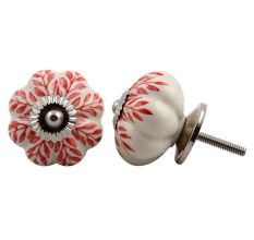 Red Leaf Dresser Knob