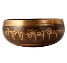 Traditional Tibetan Om Singing Bowl made of Bell Metal