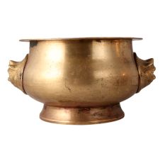 Heavy Vintage Brass Holy Water Pot
