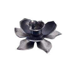 Silver Iron Blooming Lotus T-lite Holder