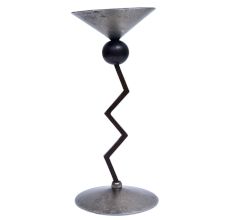 Zig Zag Brass Twist Candle Holder 