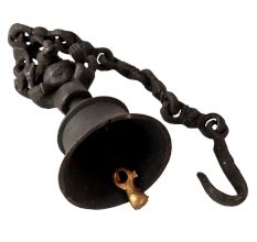 Decorative Brass bell with Chain and Ganesha Figurine