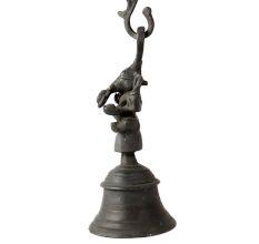 Decorative Brass bell with Chain and Ganesha Figurine