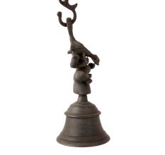 Decorative Brass bell with Chain and Ganesha Figurine