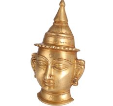 Golden Big Plate of Goddess Parvati Head
