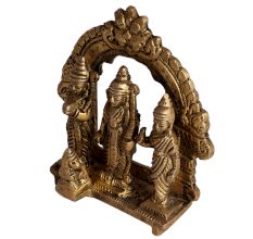 Brass Ram Darbar Statue with Prabhavali